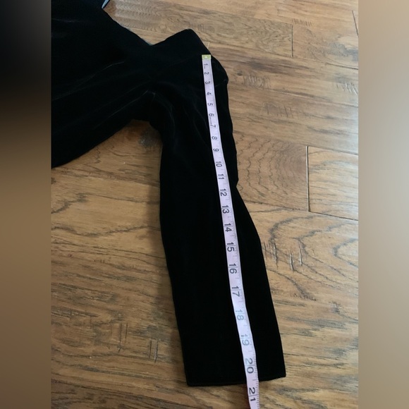 Vintage Black Lace and Velour Midi Dress - Picture 11 of 15